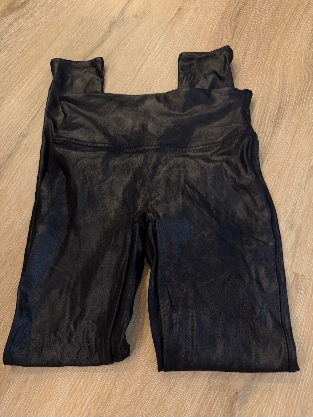Black Spanx Faux Leather Leggings